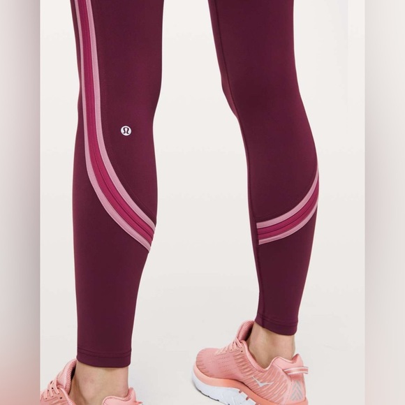 LULULEMON🦋💐athletica Maroon and Pink Leggings - Picture 2 of 13
